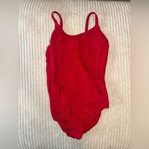 Red Child size 12-14 leotard